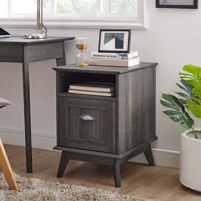 Cabral 1-Drawer Filing Cabinet - Vertical Letter Size Storage by Corrigan Studio