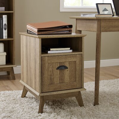 Cabral 1-Drawer Filing Cabinet - Vertical Letter Size Storage by Corrigan Studio