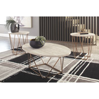 Lembo 3 Piece Coffee Table Set by Wrought Studio