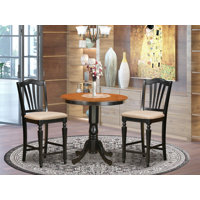 Smyth Rubberwood Solid Wood Dining Set by Charlton Home