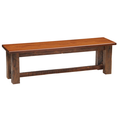 Reclaimed Barnwood Reclaimed Wood Bench by Fireside Lodge