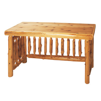 Traditional Cedar Log Desk by Fireside Lodge