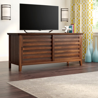 Kinwood Solid Walnut TV Stand by Alcott Hill