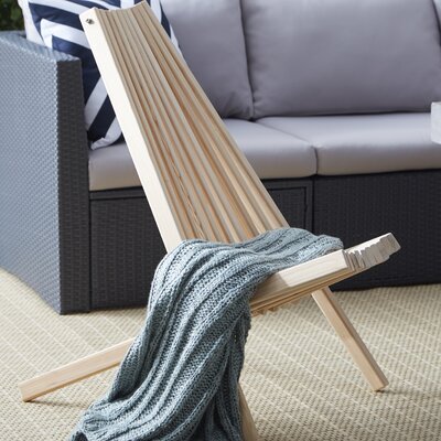 Stigall Solid Wood Folding Adirondack Chair by August Grove