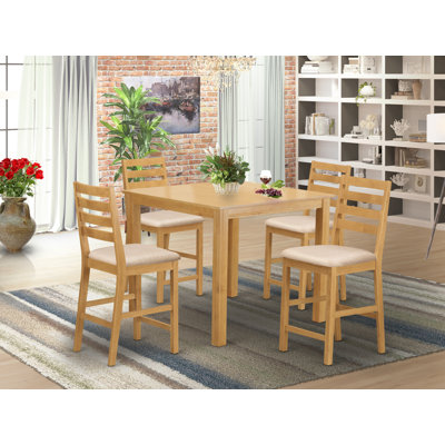Songer Solid Wood Dining Set by Charlton Home