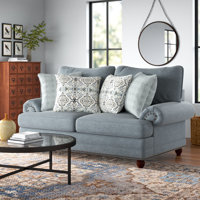 Freda 78" Loveseat with Reversible Cushions by Three Posts