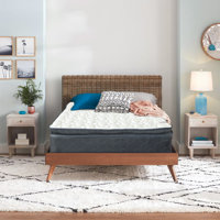 Landin 9" Memory foam PillowTop Hybrid PocketSpring Mattress Medium Firm Comfort Black by Alwyn Home