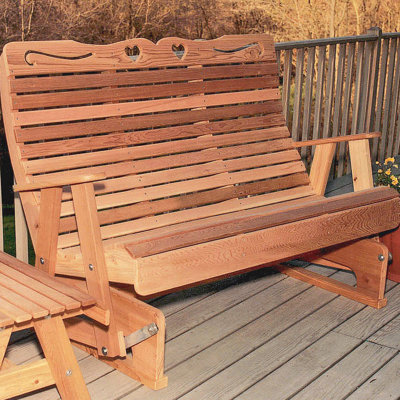 Tillison Hearts Wood Garden Bench by August Grove