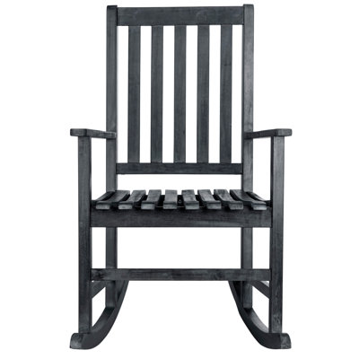 Outdoor Rocking Solid Wood Chair by Alcott Hill