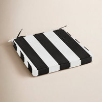 Eldine Stripe Indoor/Outdoor Sunbrella Dining Chair Cushion by Joss & Main