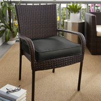 Hilary Indoor/Outdoor Sunbrella Dining Chair Cushion by Lark Manor