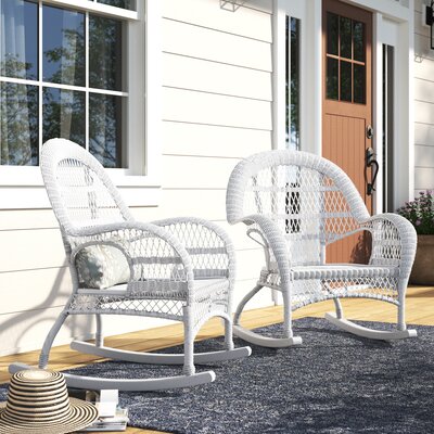 Malmesbury Outdoor Rocking Wicker/Rattan Chair by Ophelia & Co.