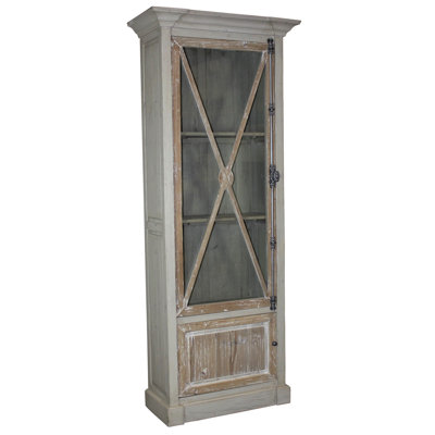 Cardenas Narrow Vitrine Curio Cabinet by One Allium Way