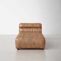 Anya Leather Chaise Lounge by AllModern
