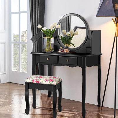 Clarkson Vanity Set with Mirror by Rosdorf Park