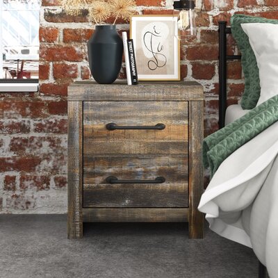 Drystan 2 - Drawer Nightstand by Union Rustic