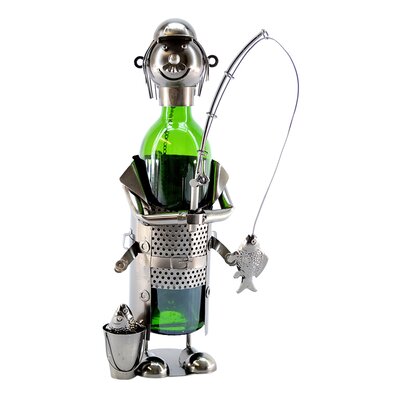 Hayllar with Pale 1 Bottle Tabletop Wine Bottle Rack by Ebern Designs