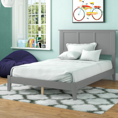Henrichs Full Solid Wood Panel Bed by Harriet Bee by Harriet Bee