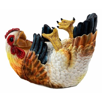 Bucyrus Drunken Hen Chicken 1 Bottle Tabletop Wine Bottle Rack by August Grove