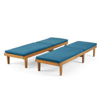 Muir Sun Reclining Chaise Lounge with Cushions by Brayden Studio