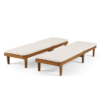 Muir Sun Reclining Chaise Lounge with Cushions by Brayden Studio