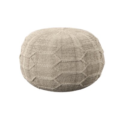 Rudd 20" Round Pouf Ottoman by Dakota Fields