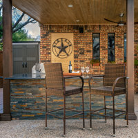 Marcela Outdoor Chair Patio Bar Stool by Lark Manor