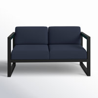 Smith 57" Outdoor Loveseat with SunbrellaCushions by AllModern