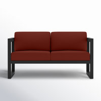 Smith 57" Outdoor Loveseat with SunbrellaCushions by AllModern