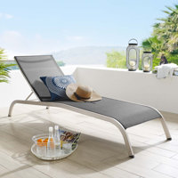 Savannah Outdoor Patio Mesh Chaise Outdoor Patio Lounge Chair by Modway
