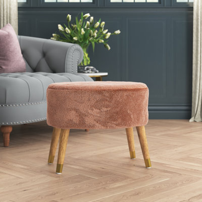Weisser 22" Wide Oval Ottoman by Willa Arlo Interiors