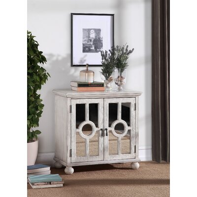 Colusa Classic Storage Cabinet 1pc Modern Traditional Accent Chest with Mirror Doors Pendant Pulls Wooden Furniture Living Room Bedroom by House of Hampton