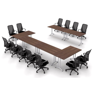 Haleburg Rectangular Conference Table by Symple Stuff