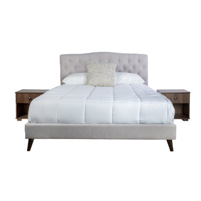 Gladyce Bed with 2 Nightstands by Charlton Home