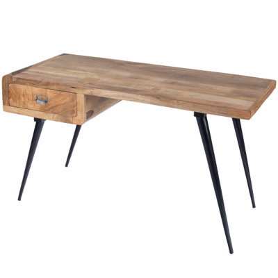 Jacarius Solid Wood Desk by Loon Peak