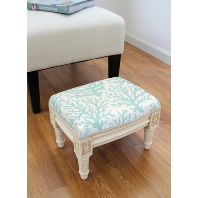 Canaan 14" Wide Rectangle Standard Ottoman by Rosecliff Heights