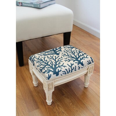 Canaan 14" Wide Rectangle Standard Ottoman by Rosecliff Heights