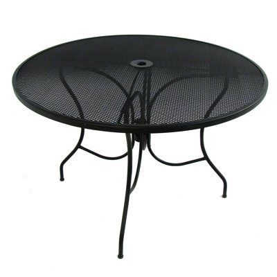 Redmond Steel Dining Table by Latitude Run