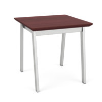 Newport Waiting Reception End Table Metal Frame 20x20" High Pressure Laminate Top by Lesro
