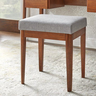 Solid Wood Vanity Stool by Gracie Oaks