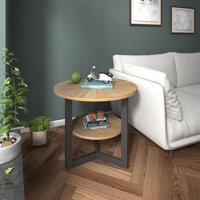 Solid Wood 3 Legs End Table Set by 17 Stories