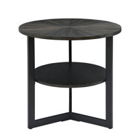 Solid Wood 3 Legs End Table Set by 17 Stories