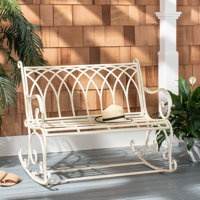 Baptista Rock Iron Garden Bench by Ophelia & Co.