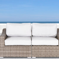 Dayse Fully Assembled 66" Wide Outdoor Wicker Loveseat with Cushions by Sol 72 Outdoor