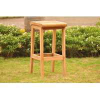 Mainor Giva Grade A Outdoor 28" Teak Patio Bar Stool