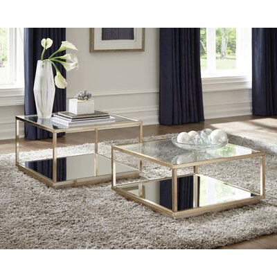 2-Piece Square Occasional Coffee & Cocktail Tables by Rosdorf Park