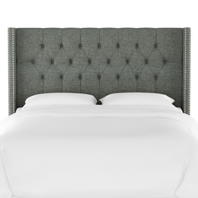 Dwyer Velvet Upholstered Wingback Headboard by Red Barrel Studio