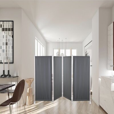 88" W x 67.5" H 4 - Panel Folding Room Divider by Wade Logan