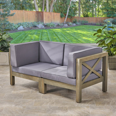 Dillinger 60.5" Wide Loveseat with Cushions by Highland Dunes