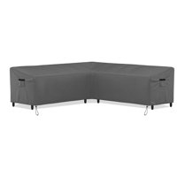 100" Outdoor Sectional Lounge Set Cover, Waterproof Patio Furniture V Shaped Sofa Cover by Arlmont & Co.